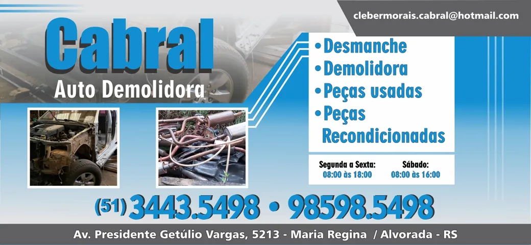 AUTO DEMOLIDORA CABRAL EM ALVORADA RS