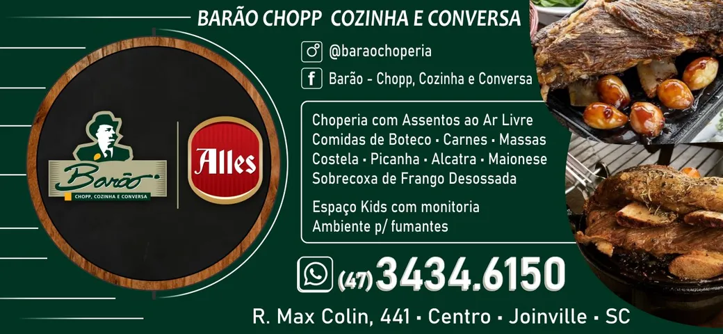 BARÃO CHOPP COZINHA E CONVERSA CENTRO DE JOINVILLE SC