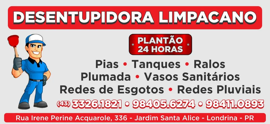 DESENTUPIDORA LIMPA CANO EM LONDRINA PR
