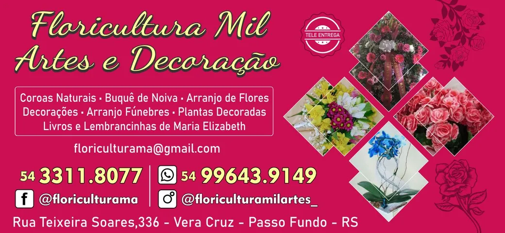 FLORICULTURA MIL ARTES E DECORAÇÃO EM PASSO FUNDO RS