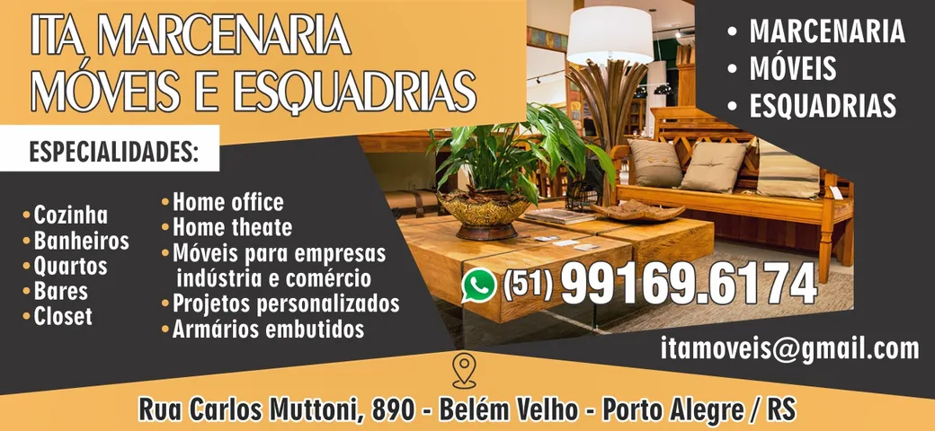 ITA MARCENARIA MÓVEIS E ESQUADRIAS EM PORTO ALEGRE | RS
