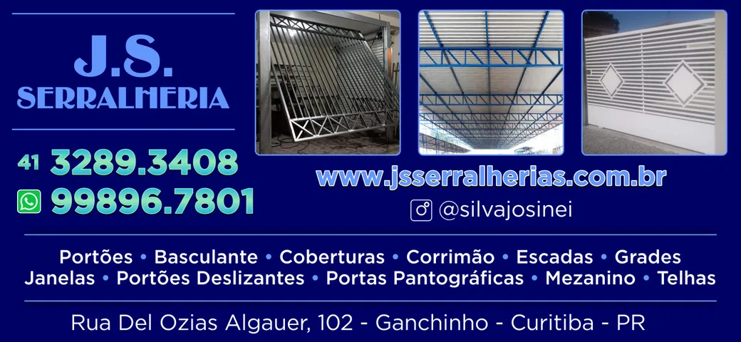 JS SERRALHERIA EM GANCHINHO CURITIBA PR