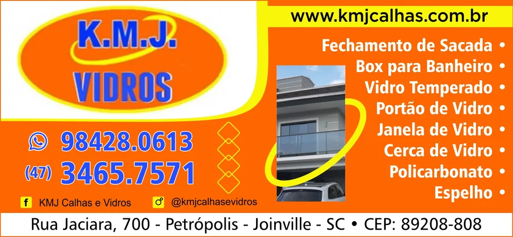 K M J VIDROS EM JOINVILLE SC