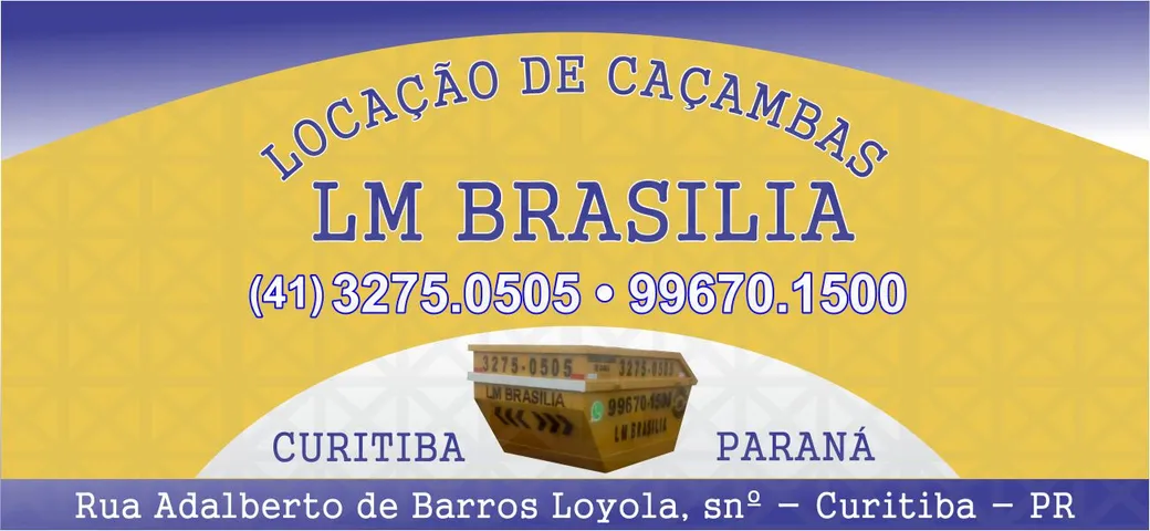 LM BRASILIA LOCAÇÃO DE CAÇAMBAS EM CURITIBA PR