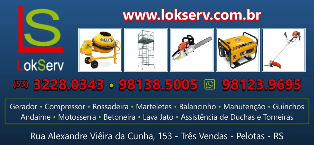 LOKSERV LOCADORA DE ANDAIMES E BETONEIRAS EM PELOTAS RS