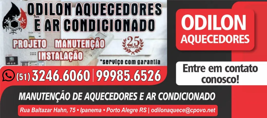 ODILON CONSERTO E ASSISTÊNCIA TÉCNICA DE AQUECEDORES EM PORTO ALEGRE RS