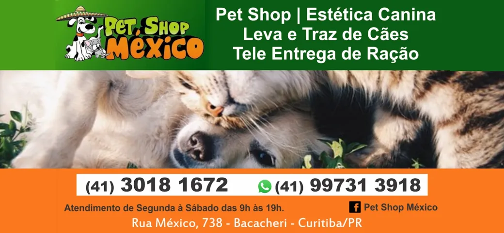 PET SHOP MÉXICO EM BACACHERI CURITIBA PR