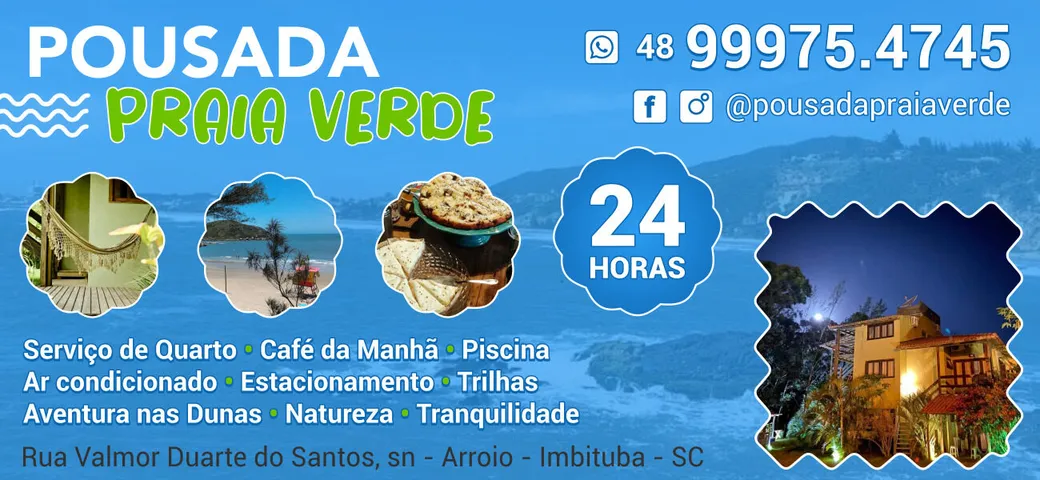 POUSADA PRAIA VERDE EM IMBITUBA SC